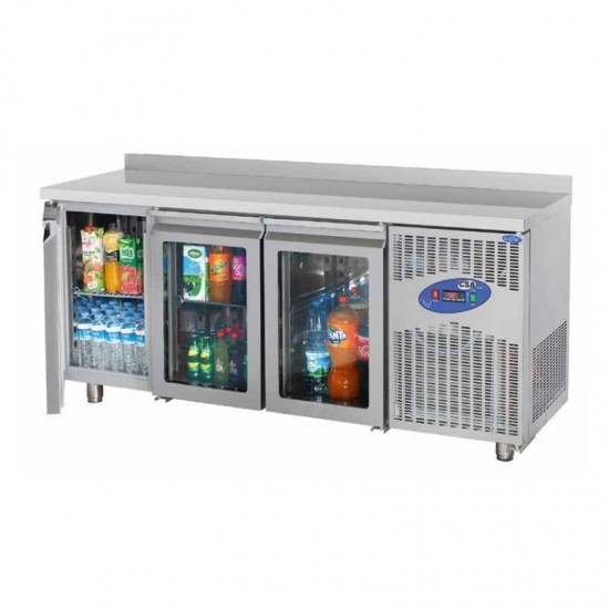 CSA CS-TEK 3-700-C Tezgah Tipi Buzdolabı, 3 Cam Kapılı, 474 L CSA CS-TEK 3-700-C Tezgah Tipi Buzdolabı, 3 Cam Kapılı, 474 L